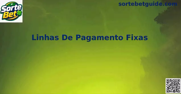 Representação de Linhas De Pagamento Fixas em um slot da Sorte Bet